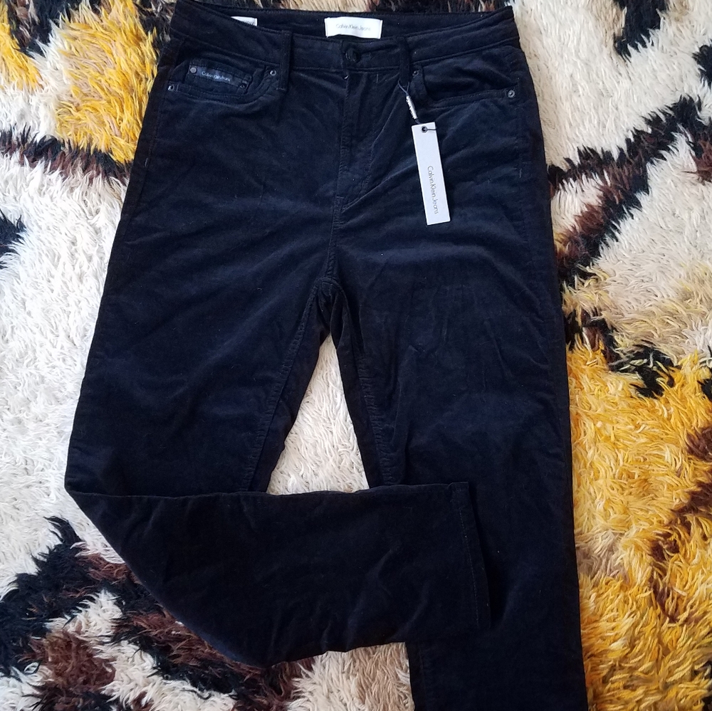 NWT Calvin Klein velvet jeans